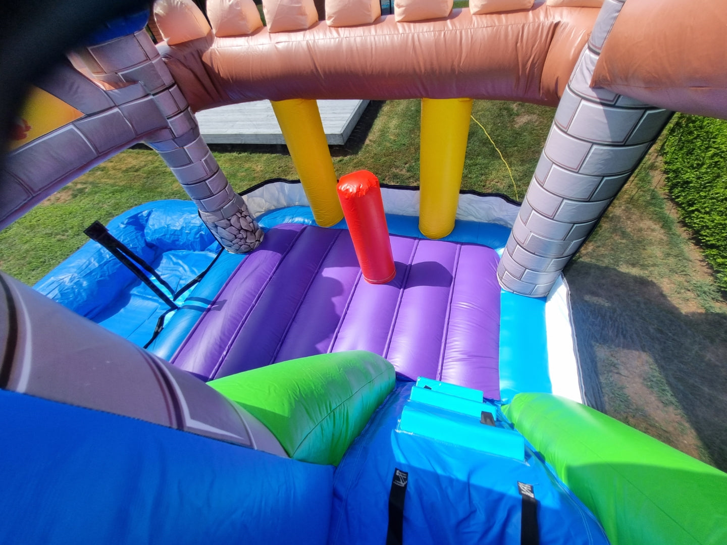 Happy Hydrosaur inflatable castle 8