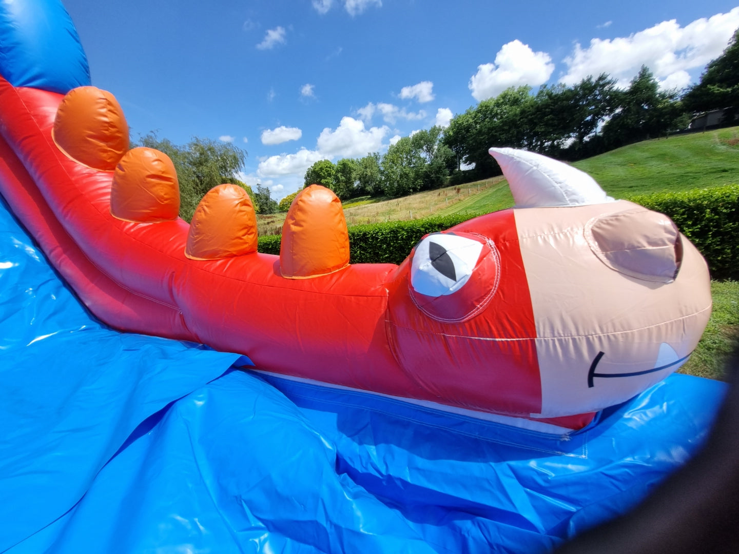 Happy Hydrosaur inflatable castle 5