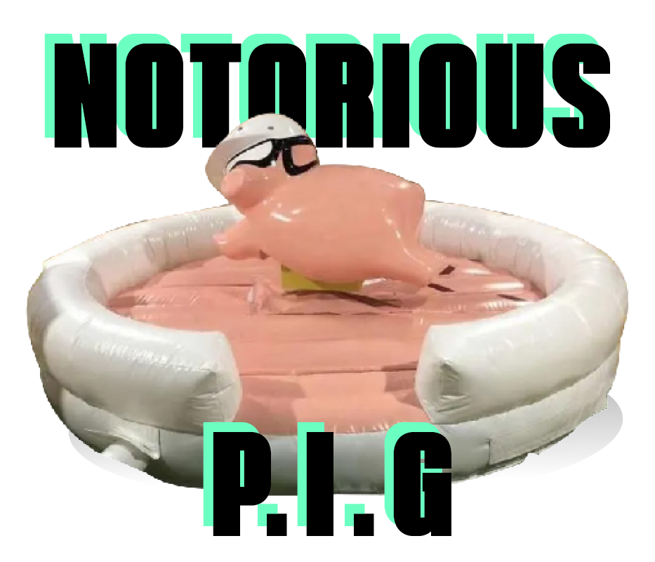 Notorious PIG mechanical Pig Ride Hero Image